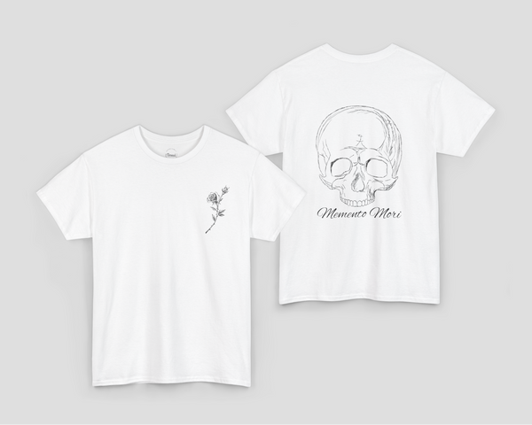 Memento Mori Heavy Cotton Tee Shirt White