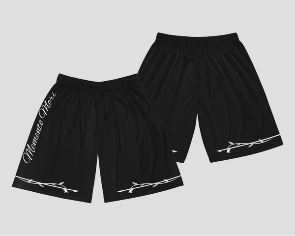 Black Memento Mori Basketball Shorts 