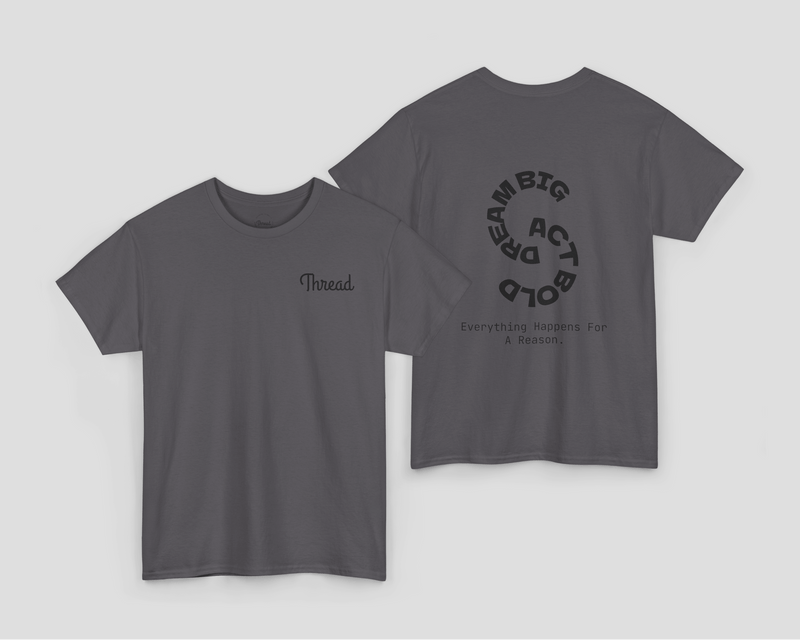 Thread Classic Unisex Heavy Cotton Tee dark grey
