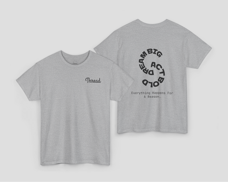 Thread Classic Unisex Heavy Cotton Tee grey